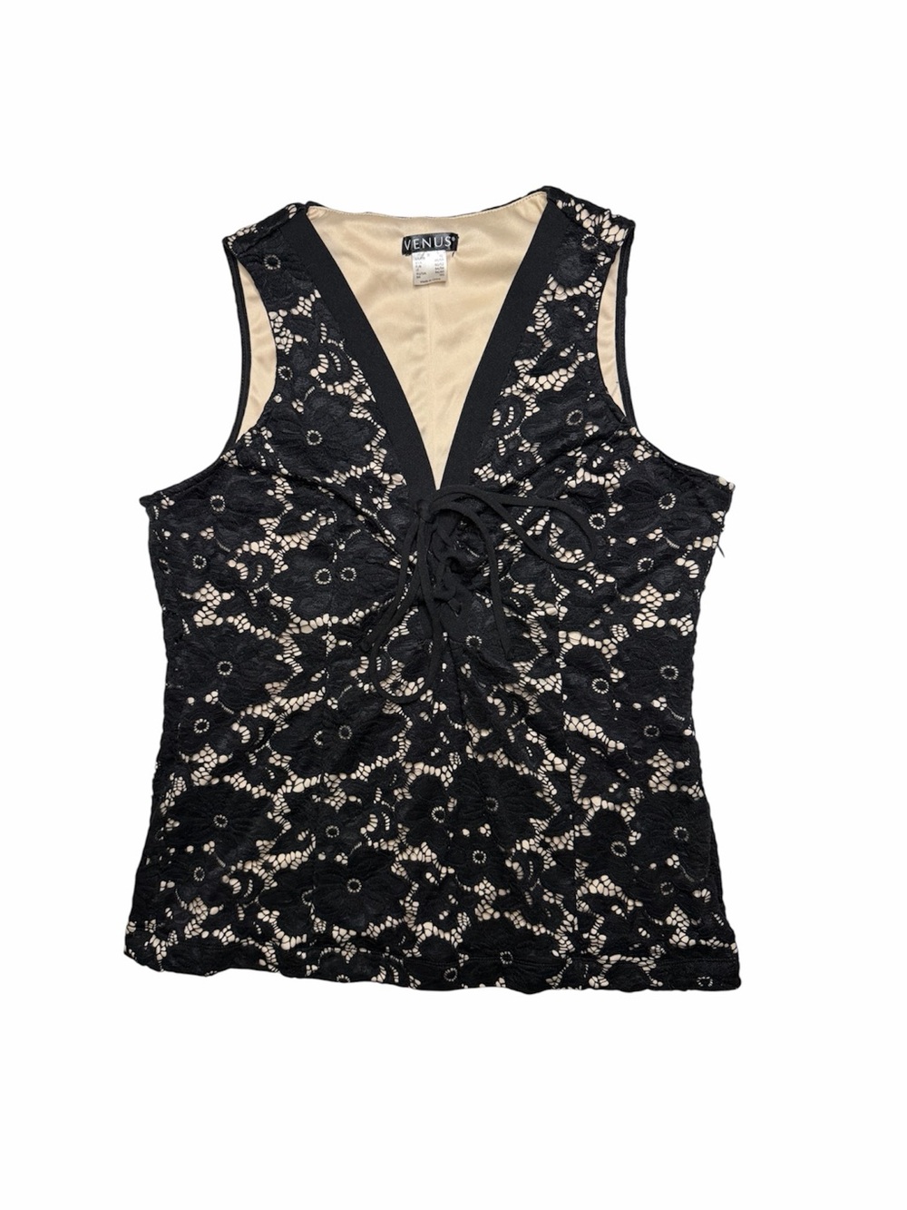 🖤 VENUS Black Lace Tank Top 🖤